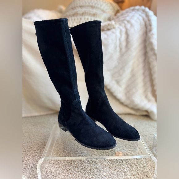 Stuart Weitzman Classic Black Over the Knee Boots - Picture 5 of 8